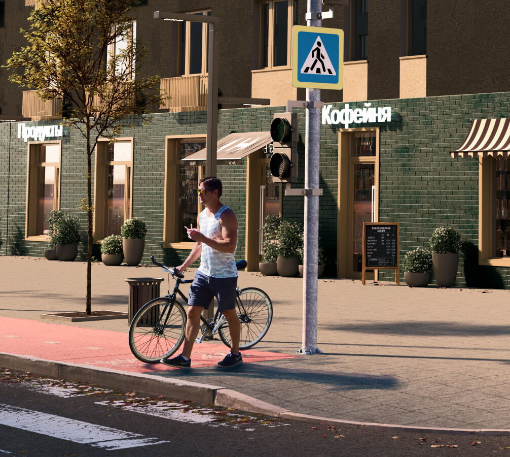 Пешеходной аллеи